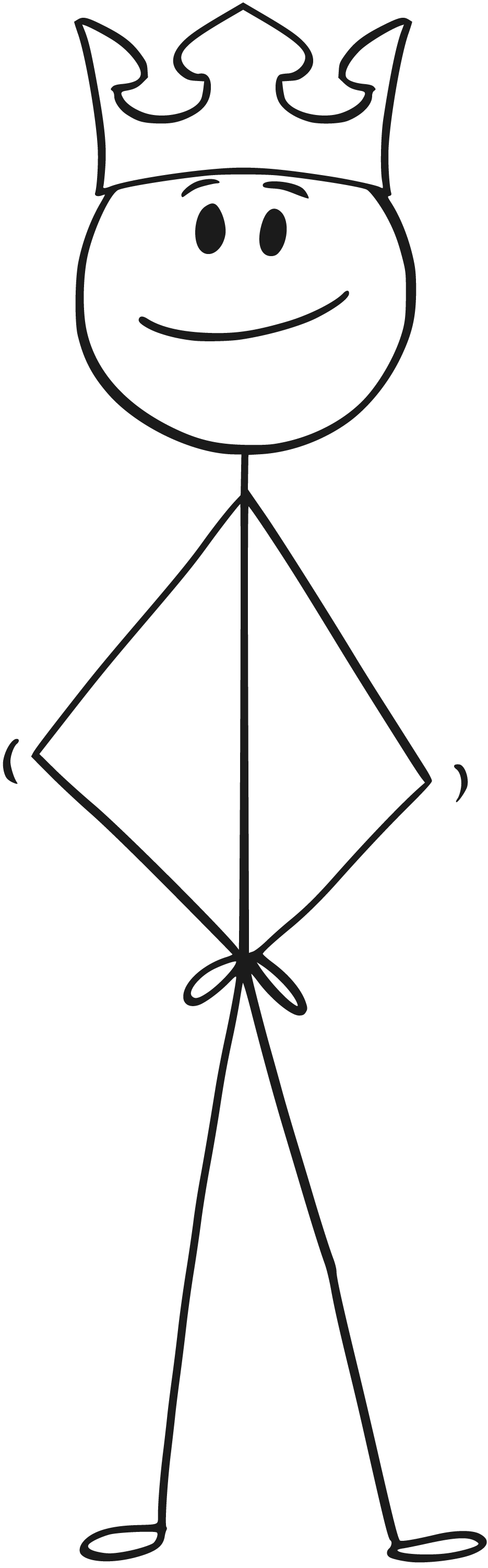 Reference King mascot — a smiling stick figure wearing a crown
